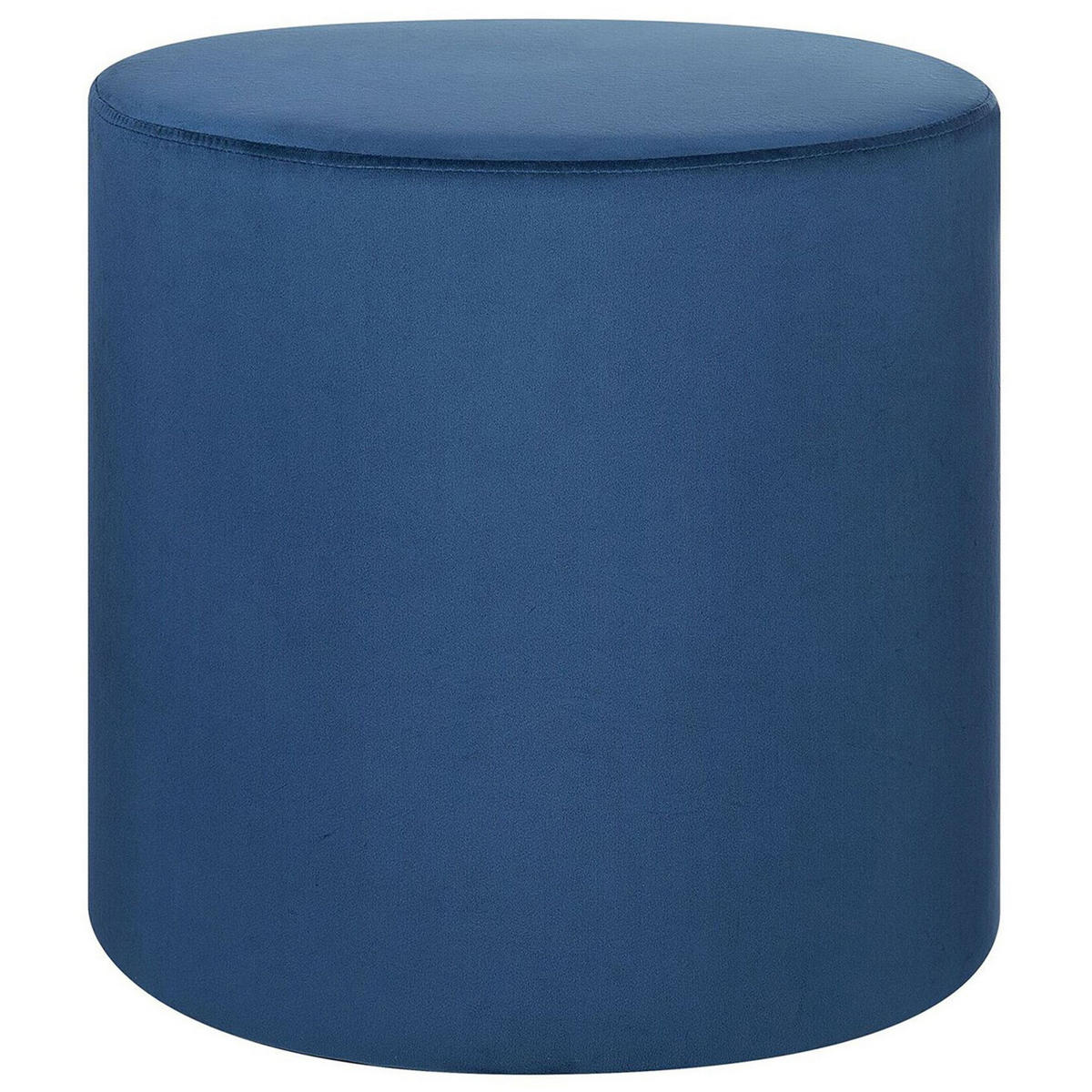 POUF Lovett 47/47/46 cm - Blau, Textil (47/46/47cm) - Beliani