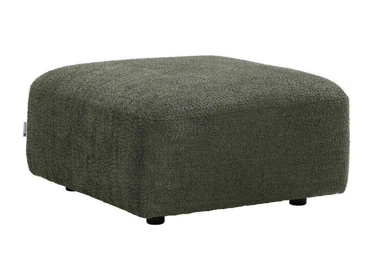 SITZHOCKER - 1 Person - stoff - grün Danepi - Grün, Holz/Textil (81/45/81cm) - Vente-Unique