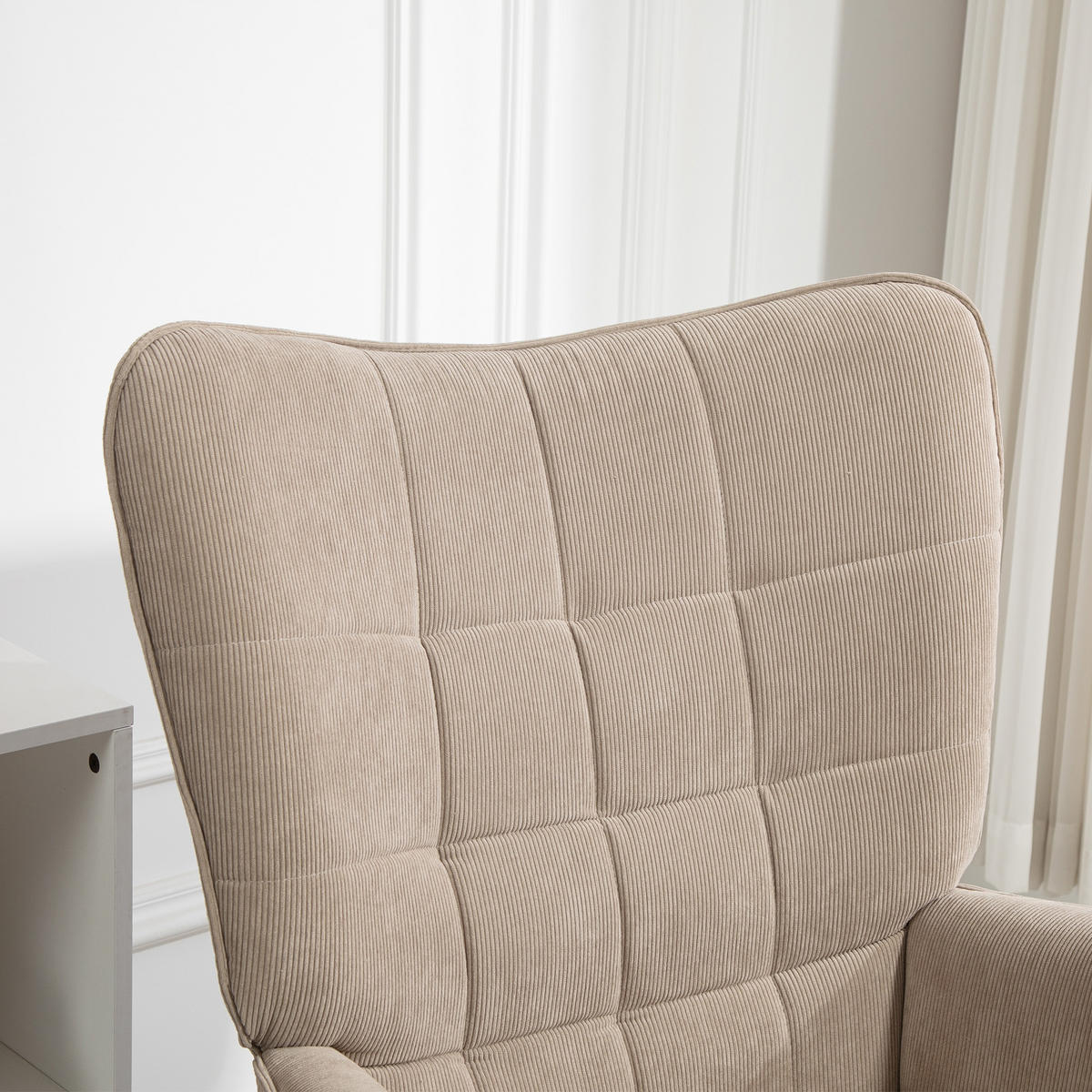 SESSEL Beige 80.0/72.0/101.0cm - Beige, Textil (72/101/80cm)