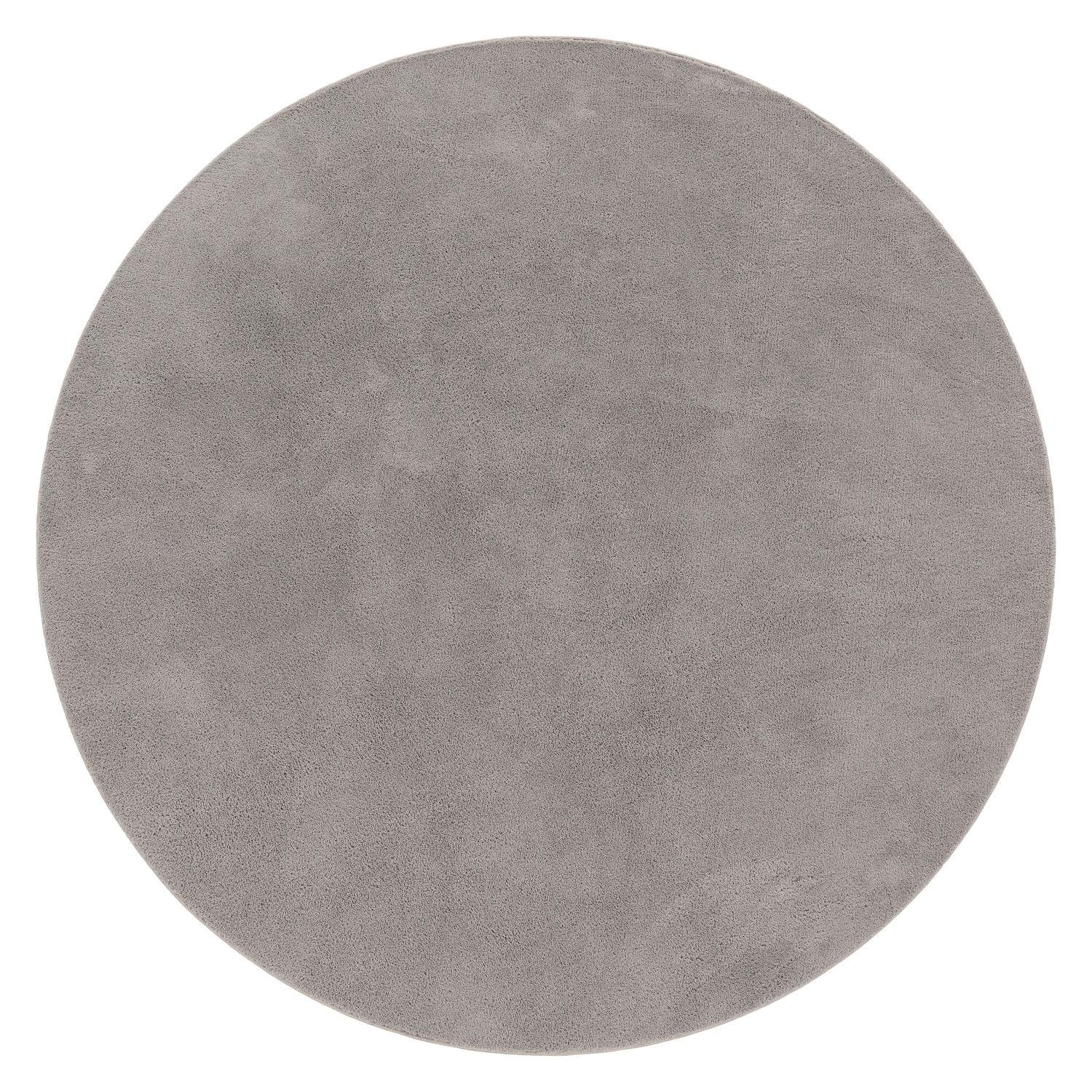 FLACHWEBETEPPICH Grau Ø 80 cm - Grau, Kunststoff (80/80cm) - TT Home