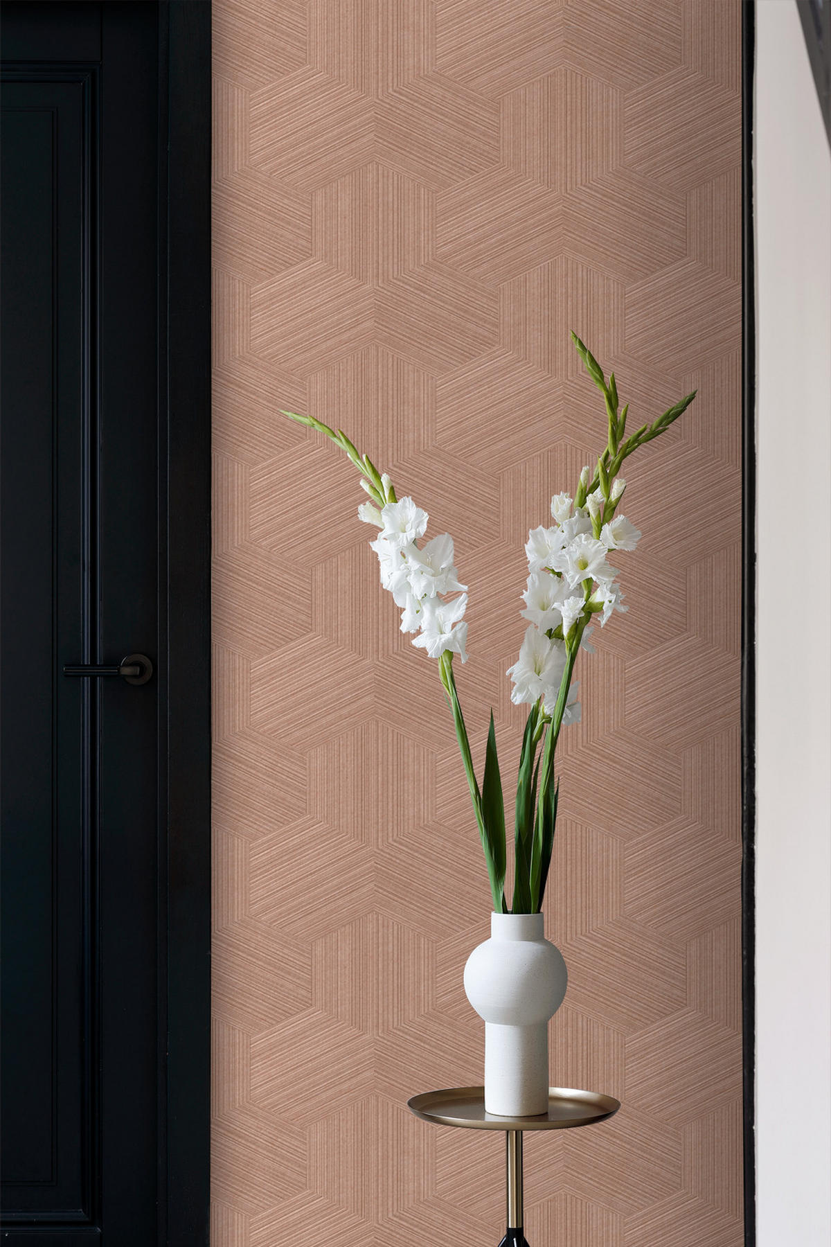 TAPETE 3D-Muster 50 x 900 cm - Terracotta, Papier (50/900cm) - Origin Wallcoverings