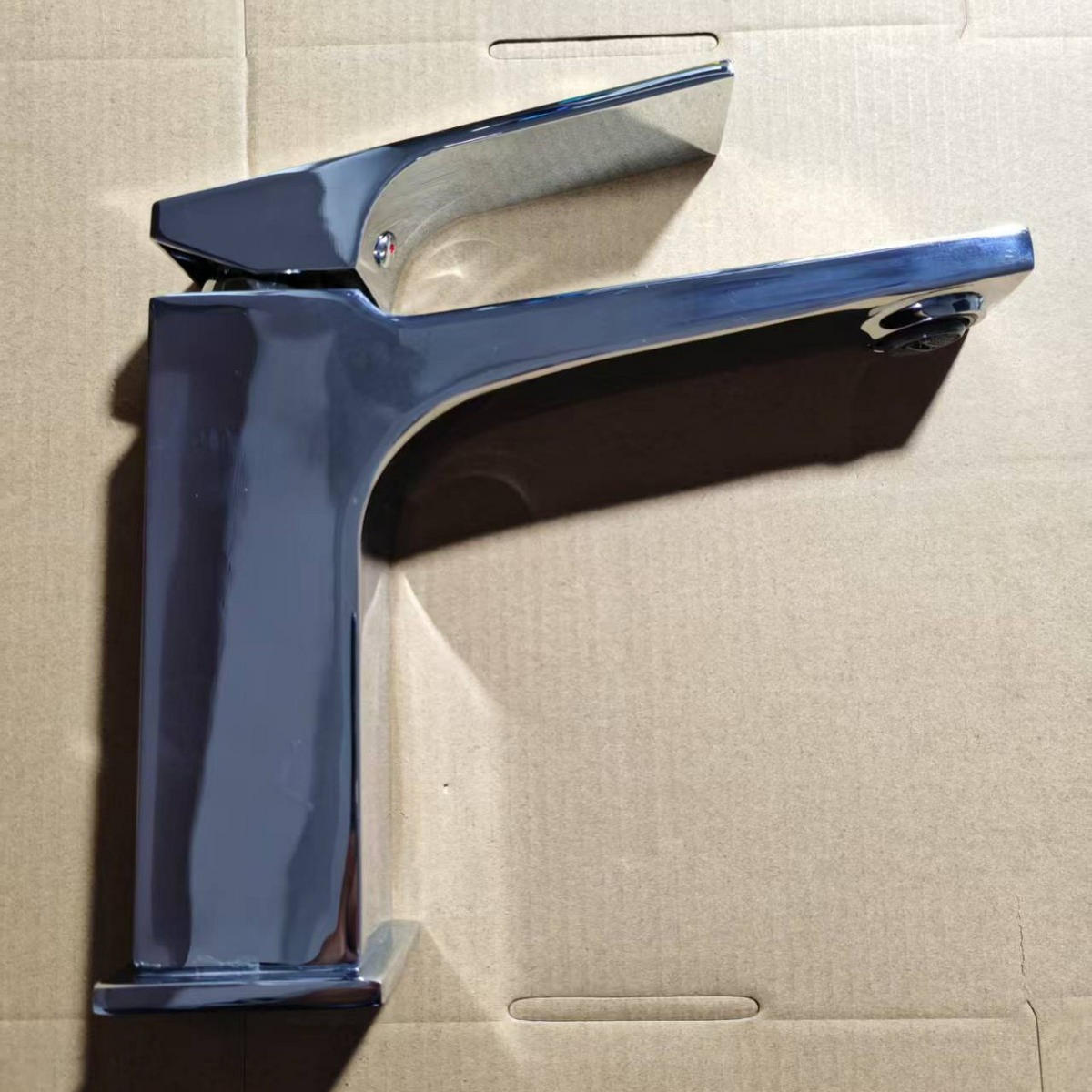BADEZIMMERARMATUR, 195 x 150 mm, mit 60 cm Wasserrohr，Grauer - Grau, Metall (27/6/23cm) - Vallsero