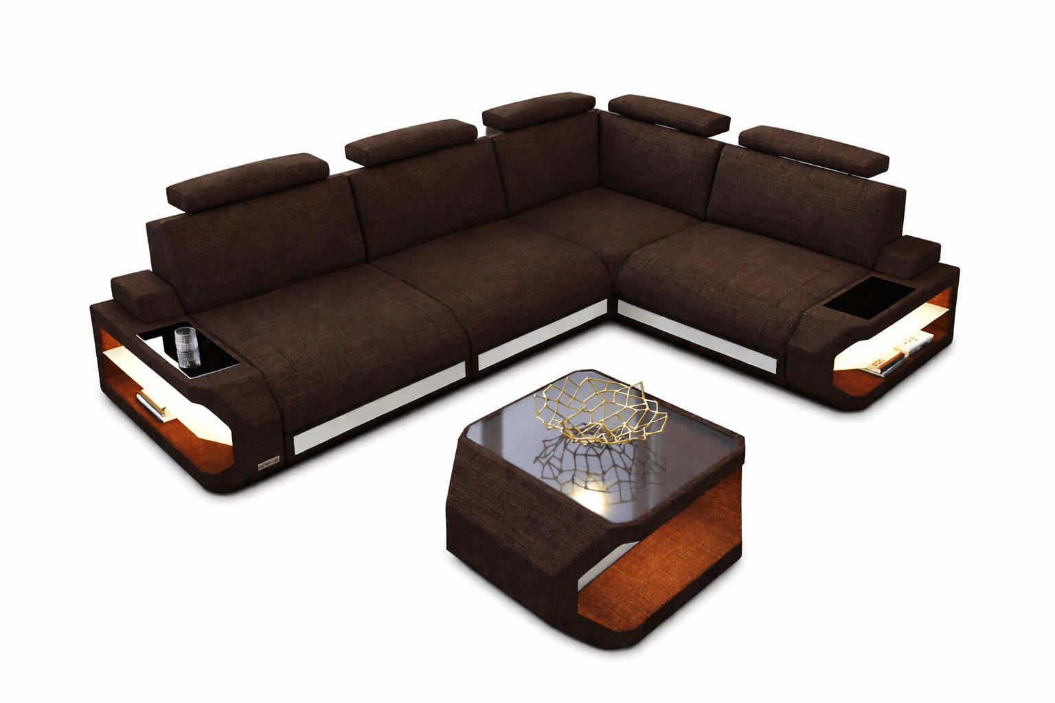 XXXLutz Ecksofa Braun 272x272 cm