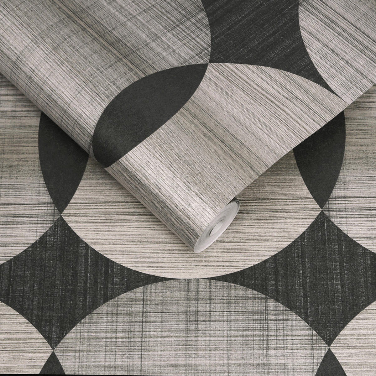 VLIESTAPETE - Tramonto Natural - Grau, Papier/Kunststoff (52/1005cm) - Graham & Brown