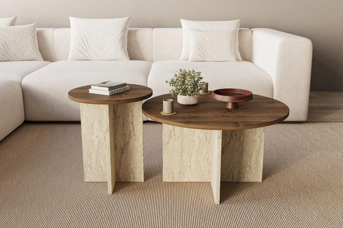 COUCHTISCH private Braun - Braun, Holz (70/70/40cm) - Habitat Garten