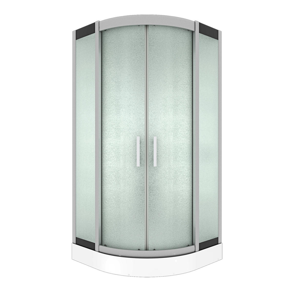 DAMPFDUSCHE Dusche D46-20M3 Weiß 100x100 - Weiß, Glas/Kunststoff (100/100/215cm) - AcquaVapore by Sandra Jentho