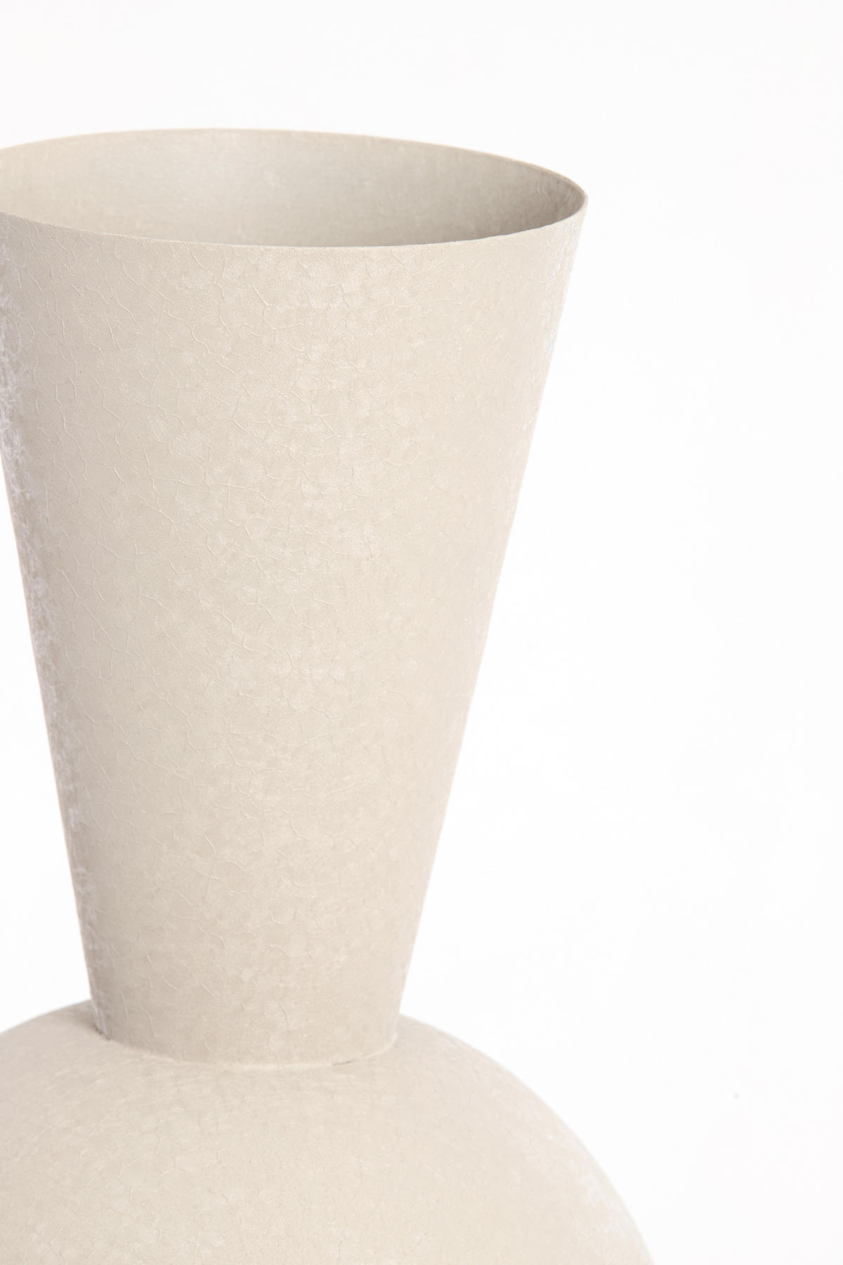 VASE Chedi Grau Ø25/60 cm - Grau, Metall (60cm) - Light & Living