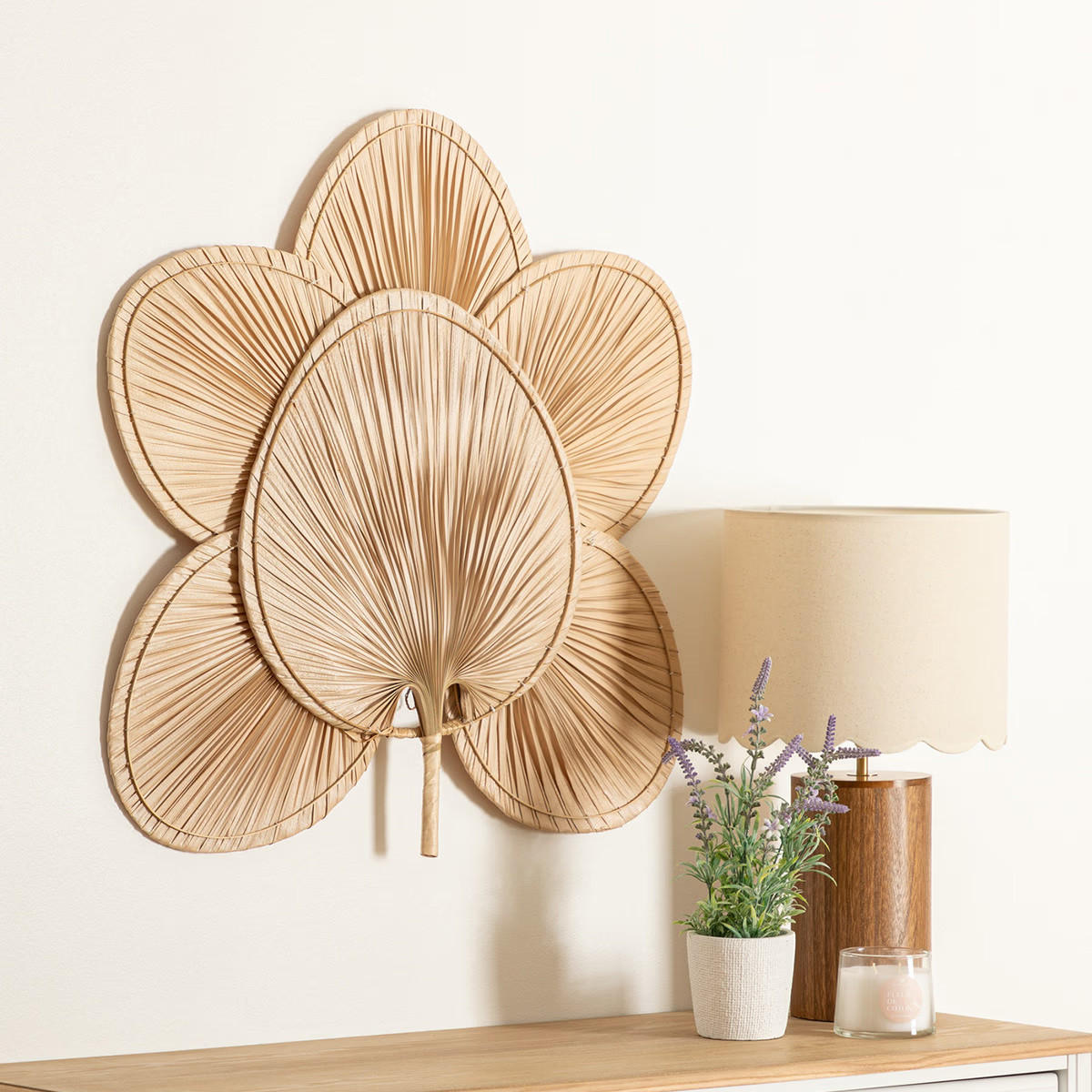 WANDDEKORATION Selma 70/70 cm - Braun, Naturmaterialien (70/70cm) - Atmosphera Createur d´interieur