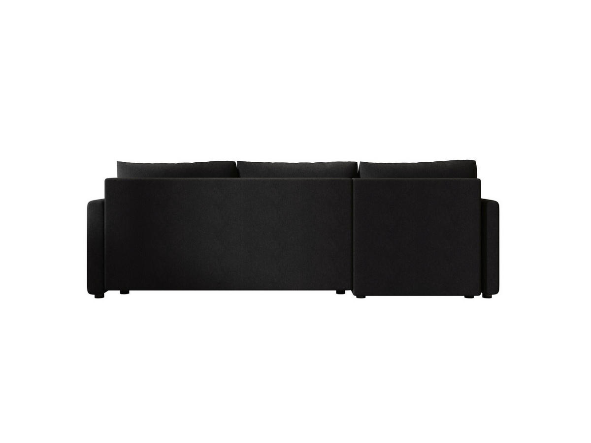 ECKSOFA MOS L BIS Cosmic 100 Links mit Schlaffunktion - Schwarz, Textil (220/143cm) - Bedante