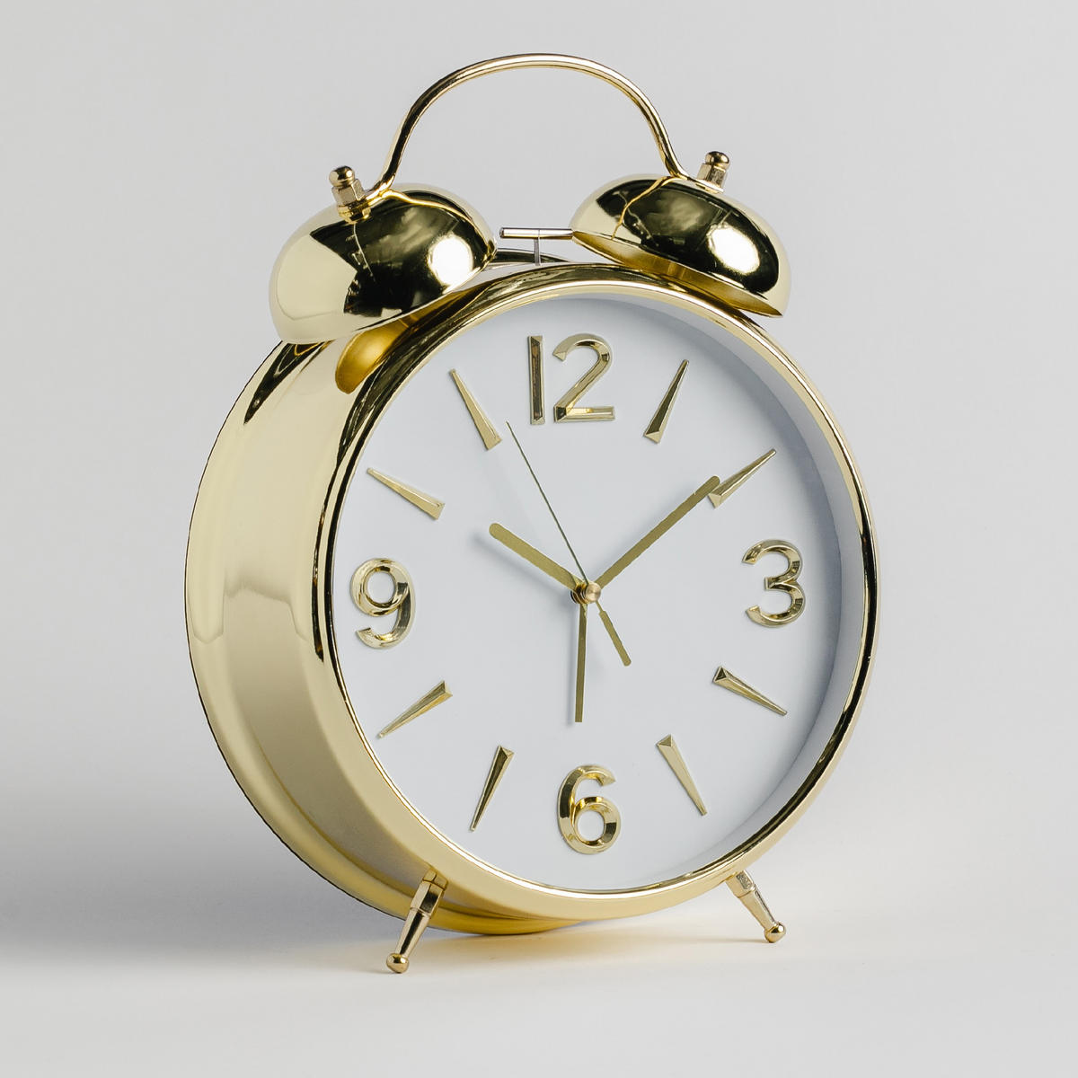 TISCHUHR Cantil 23x8cm, weiß - Weiß, Metall (23/31/8cm) - home&you