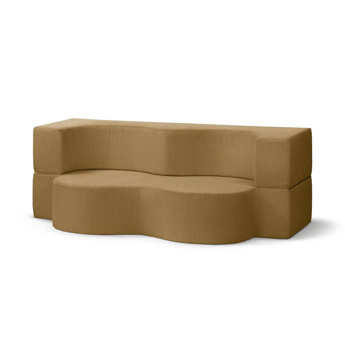 SOFA Kamelia Braun - Braun, Textil (200/70/100cm) - Pillovely