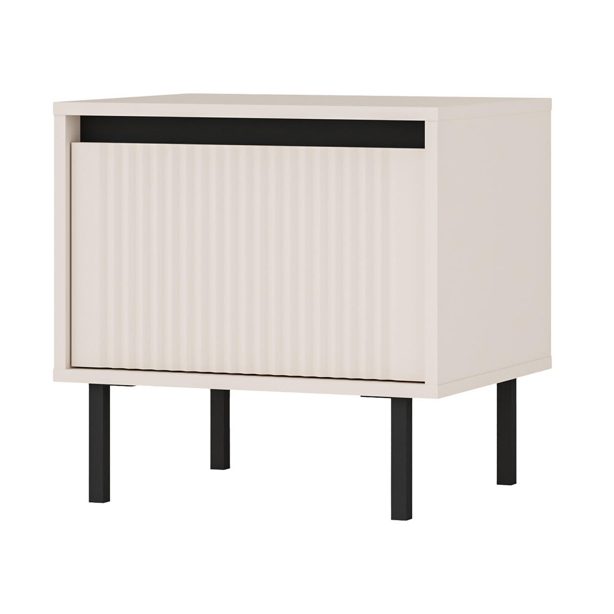 NACHTTISCH OSTIA 51,8/50/40 cm Beige - Beige, Holzwerkstoff (51.8/50/40cm) - MASSENO