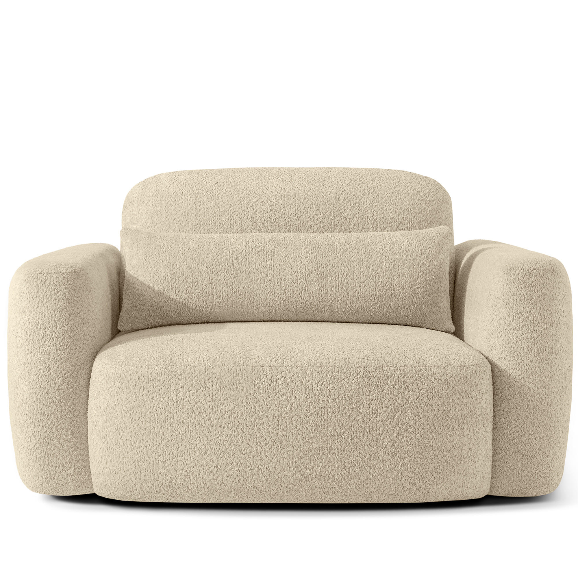 SESSEL ELOSA - Beige, Holz/Textil (145/85/115cm) - KONSIMO®
