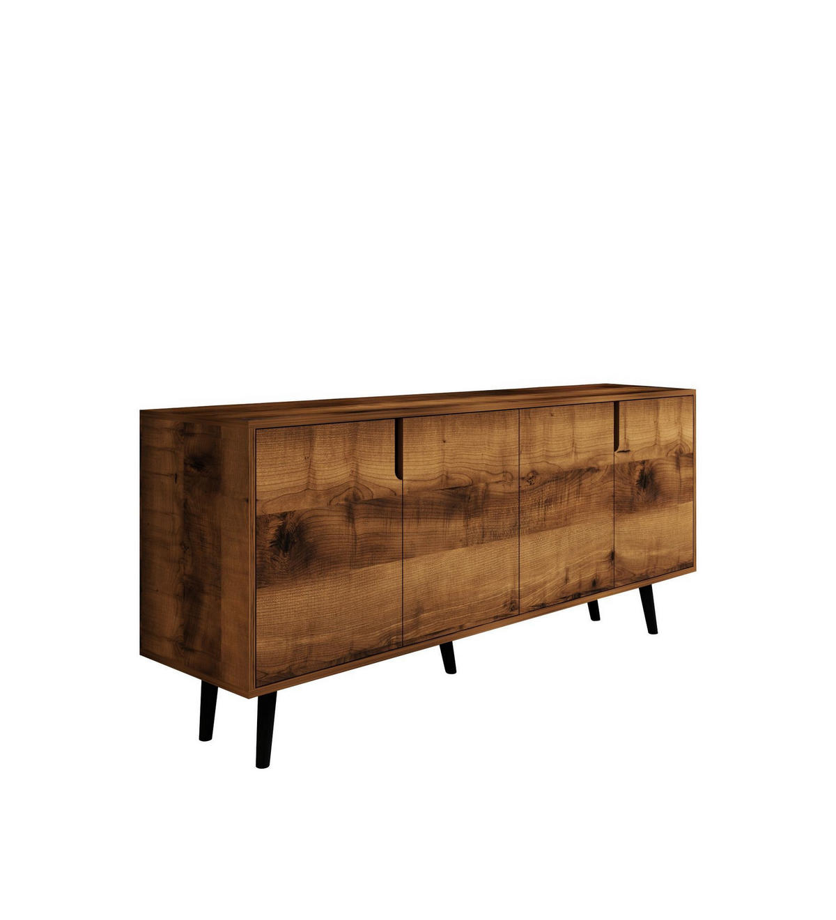 BUFFETSCHRANK latina Braun - Braun, Holz (45/80/180cm) - Habitat Garten