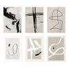 POSTER Set Mit 6 Illustrationen Von Franz Kline A3 Rahmenlos - Klar, Papier (29/3cm) - Nacnic