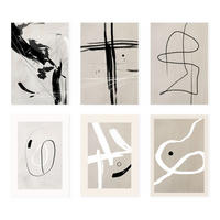 POSTER Set Mit 6 Illustrationen Von Franz Kline A3 Rahmenlos - Klar, Papier (29/3cm) - Nacnic