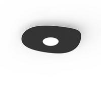 DECKENLEUCHTE River Free X1 - Schwarz, Metall (20/23/4cm) - Lumicom