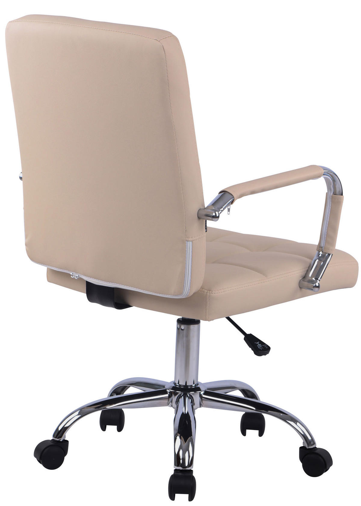 DREHSTUHL Lederlook Creme - Creme, Textil/Metall (59/91/63cm) - CLP