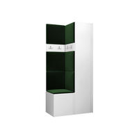 MOBILIER PENTRU HOL Orion XXIV - alb/verde, material plastic/compozit lemnos (82/186/46cm) - MIRJAN24