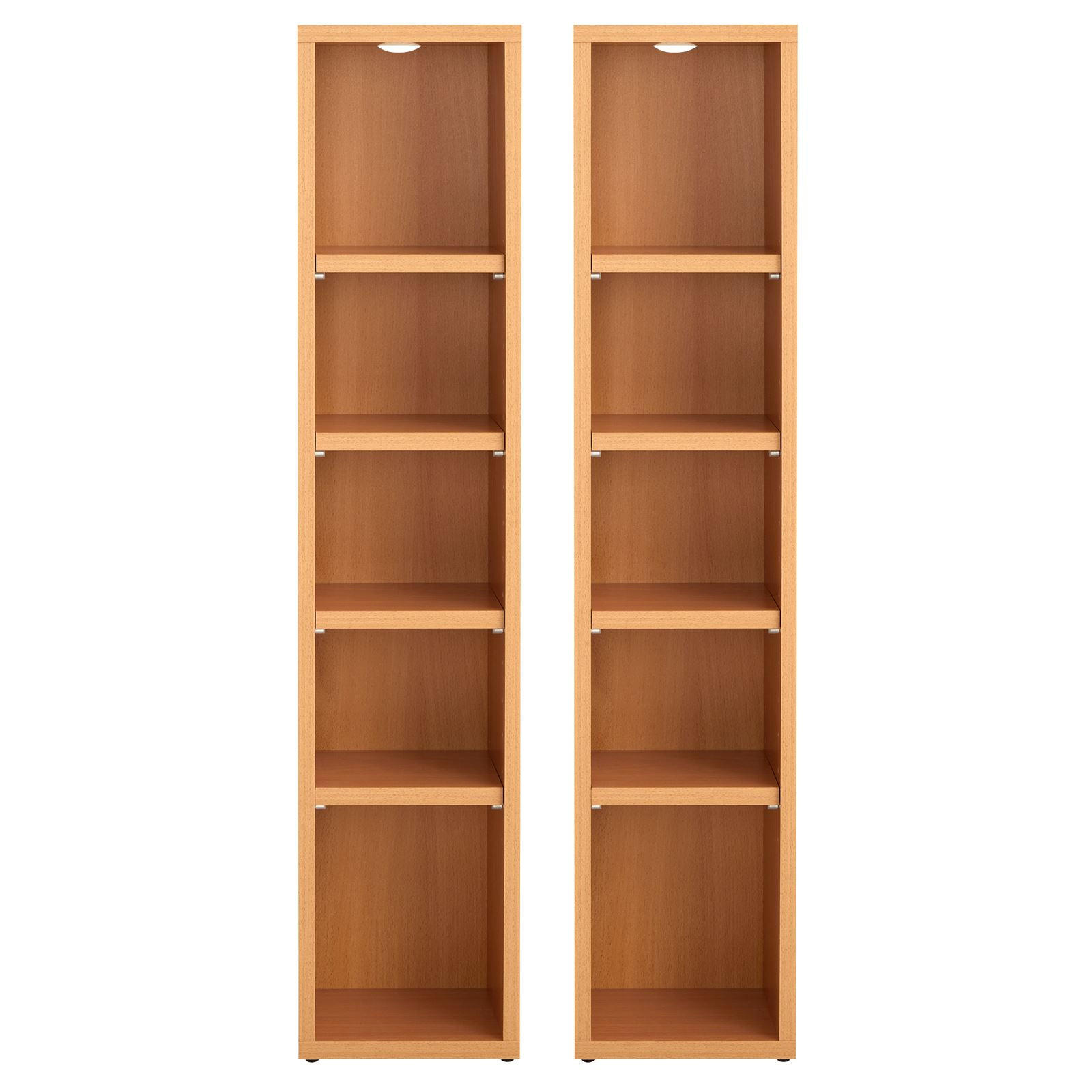 CD/DVD- REGAL CHART - Buchefarben, Holzwerkstoff (20/186/17cm) - CARO-Möbel