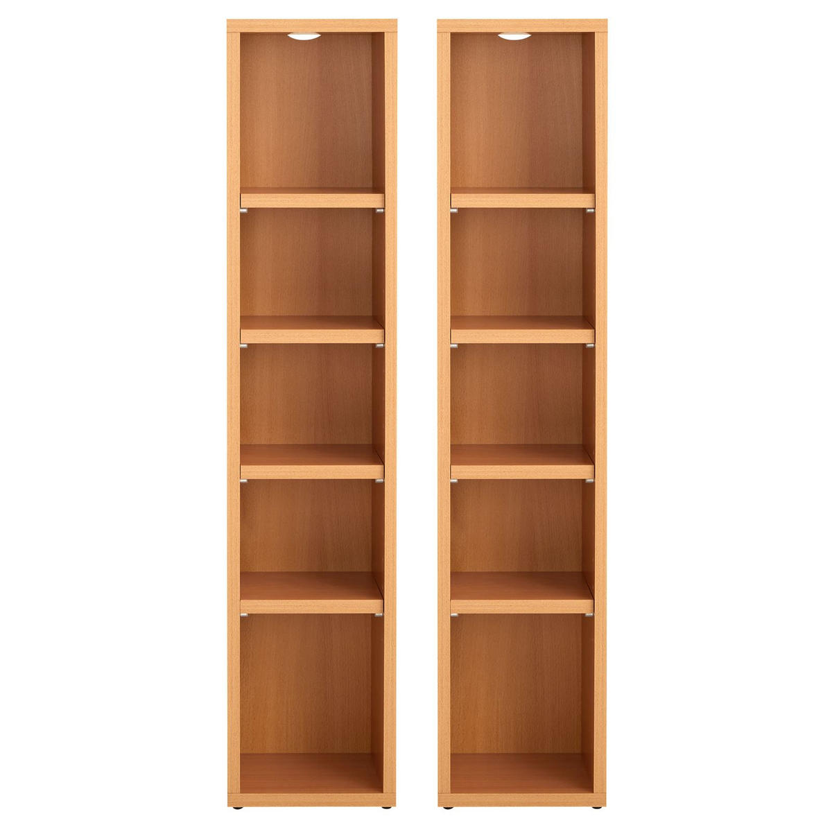 CD/DVD- REGAL CHART - Buchefarben, Holzwerkstoff (20/186/17cm) - CARO-Möbel