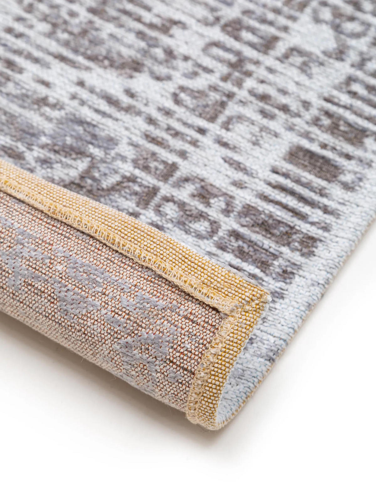 FLACHGEWEBETEPPICH Frencie Grau 80x165 cm - Grau, Textil (80/165cm) - benuta Nest