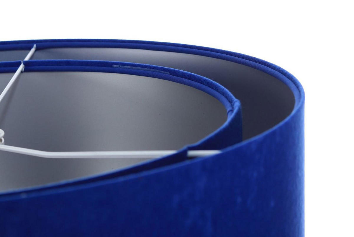 HÄNGELEUCHTE Blau 50/23 cm - Silberfarben, Kunststoff (50/1.3/23cm) - ONZENO