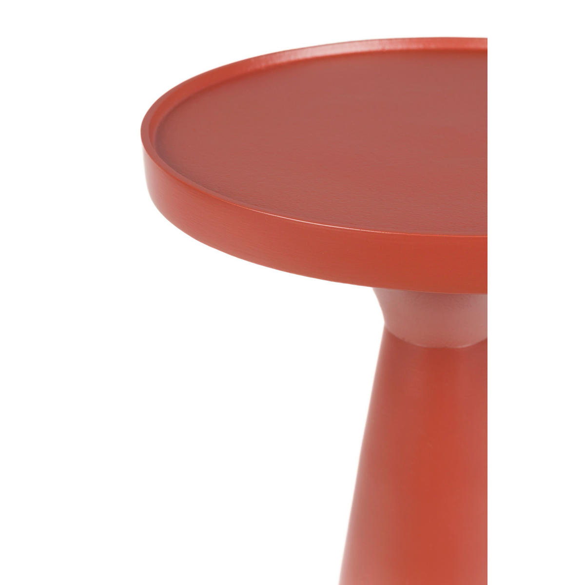 BEISTELLTISCH Flos Rund 28 cm Rot - Rot, Metall (28/28/56cm) - Zuiver
