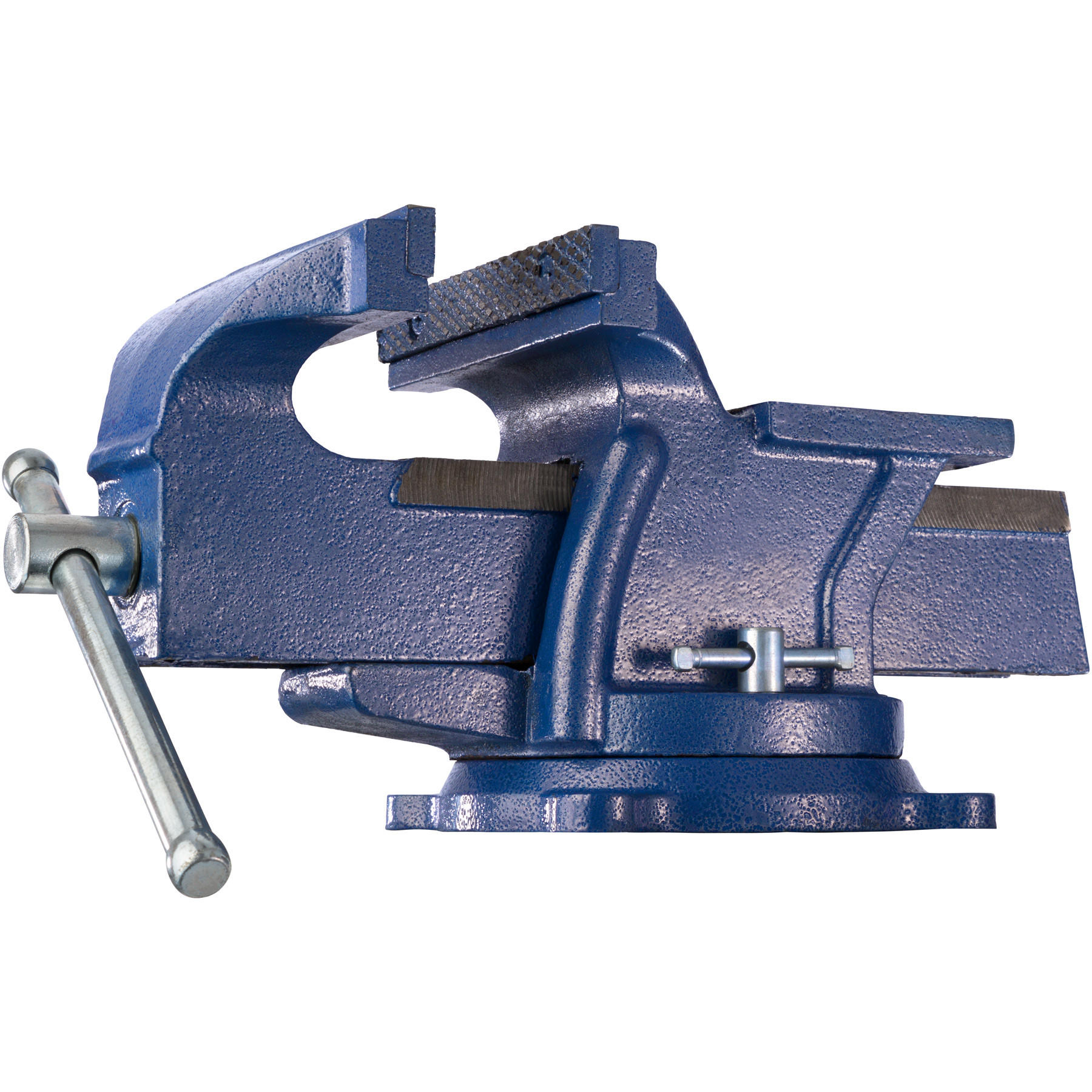 SCHRAUBSTOCK ,3 Anschraublöcher,blau - Blau, Metall (33/15/17cm) - tectake
