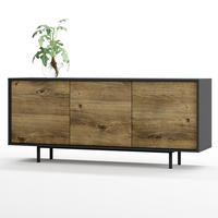 SIDEBOARD Akia Eiche Ribbeck 66/154/40 cm - Alteiche, Holzwerkstoff (154/66/40cm) - SIMPLYFURN