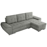 ECKSOFA UMBRIA L Grau Stukture - Grau, Textil (271/157cm) - MKS