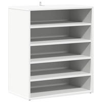 SCHUHSCHRANK Weiss 60/35/70 Cm Holzwerkstoff - Weiß, Holzwerkstoff (35/70/60cm) - vidaXL