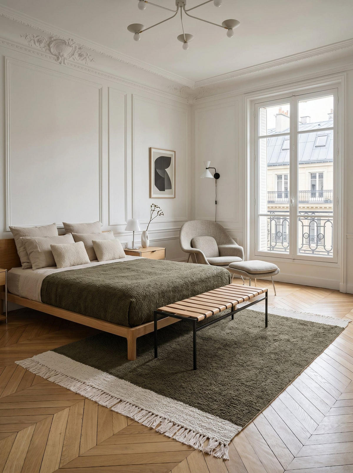 TEPPICH aus Wolle und Baumwolle in Naturoptik grün - Grün, Naturmaterialien (200/290cm) - AFK Living