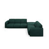 ECKSOFA rechts Molino aus strukturiertem Stoff flaschengrün 6 Sitzplätze - Dunkelgrün, Textil (250/315cm) - Micadoni