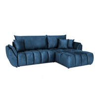 ECKSOFA Collin Mit Schlaffunktion - Blau, Holzwerkstoff/Textil (185/280cm) - Fun Möbel