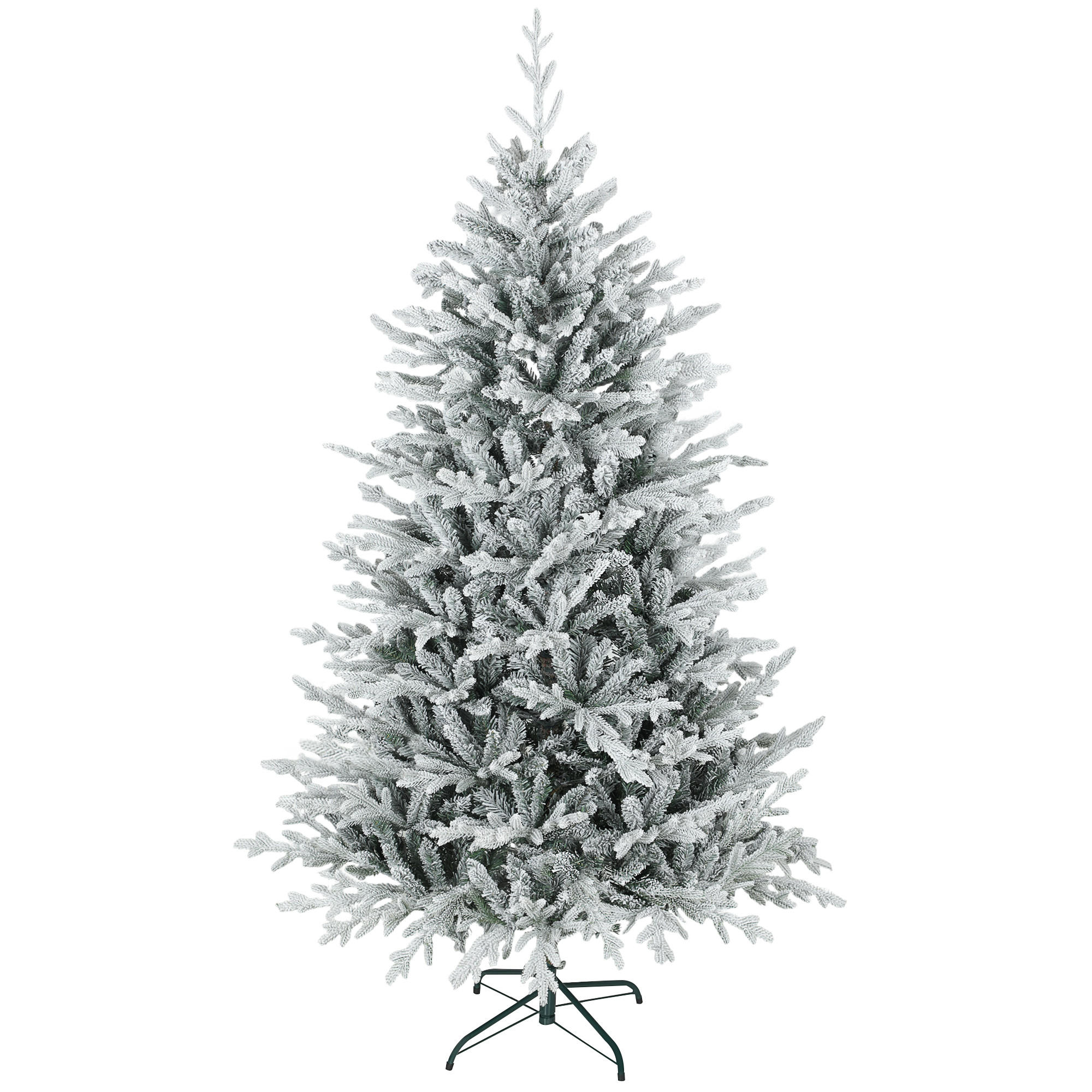 WEIHNACHTSBAUM DE-41559 Schnee, 180 cm, 1976 Spitzen - Weiß/Grün, Kunststoff (180cm) - ComfortXL