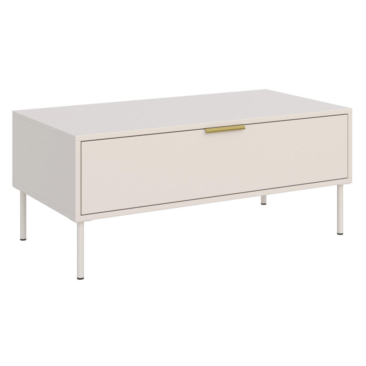 KONFERENČNÝ STOLÍK VENA kašmír 100/50 cm - taupe/béžová, kov/kompozitné drevo (50/100/44cm) - Selsey