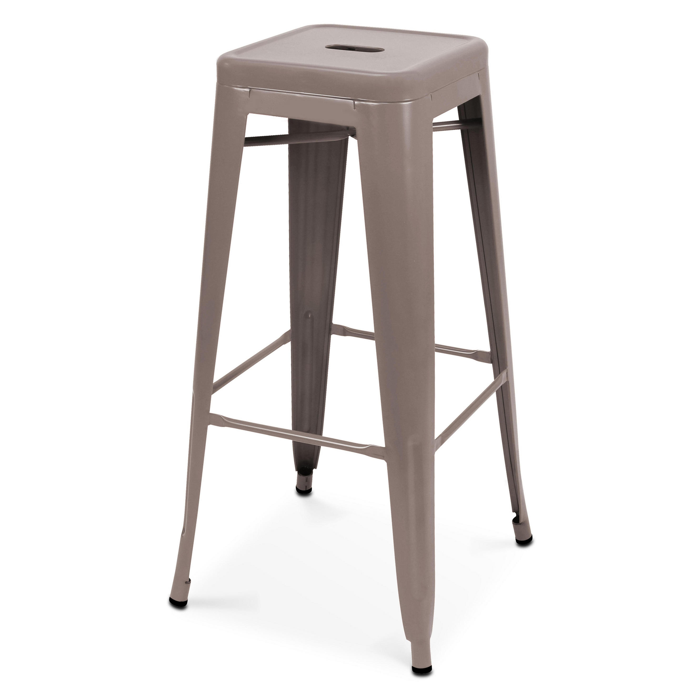 BARHOCKER, Taupe - Taupe, Metall (43/43cm) - Oviala