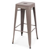 BARHOCKER, Taupe - Taupe, Metall (43/43cm) - Oviala