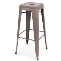 BARHOCKER, Taupe - Taupe, Metall (43/43cm) - Oviala