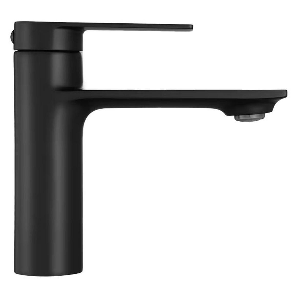 WASCHBECKENARMATUR Rea Storm Black Low - Schwarz, Metall (4.2/15/15cm) - REA