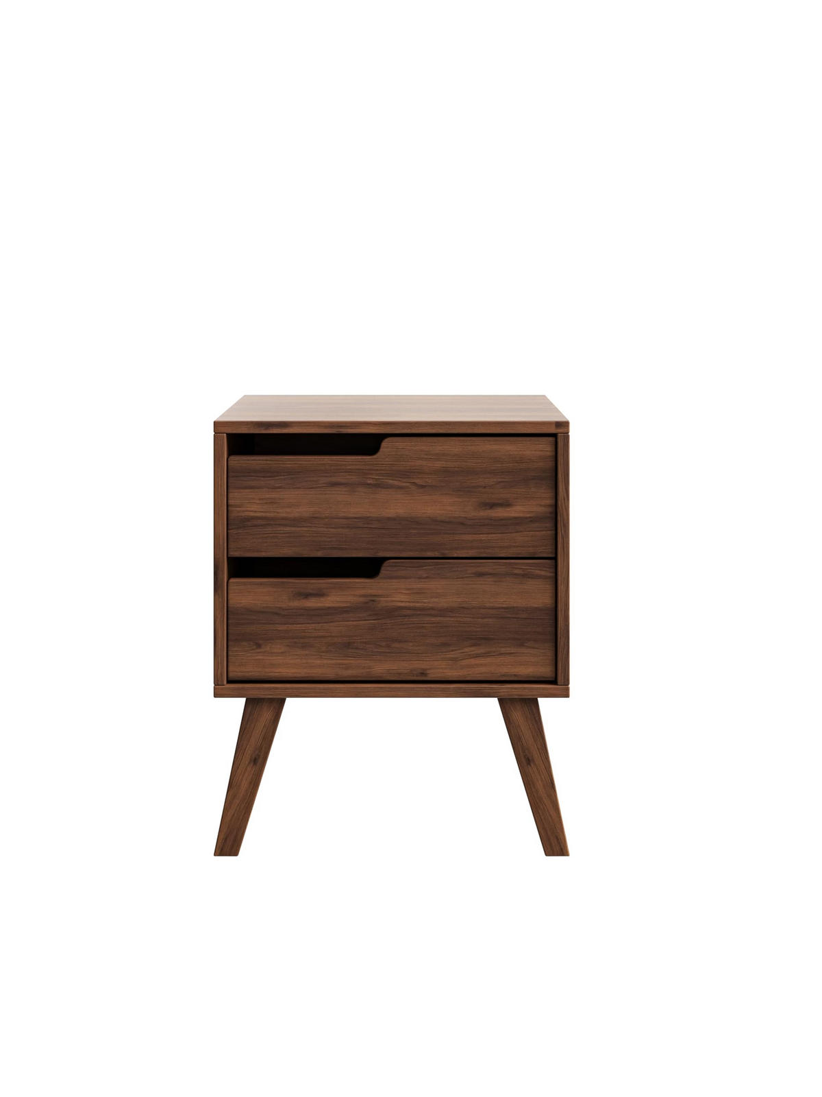 NACHTTISCH Solvo 45x55x40 cm - Modern Nachtschrank zum Schlafzimmer - EIN praktischer Commode aus Spanplatten - Braun - Braun, Holzwerkstoff (45/55/40cm) - Chilly
