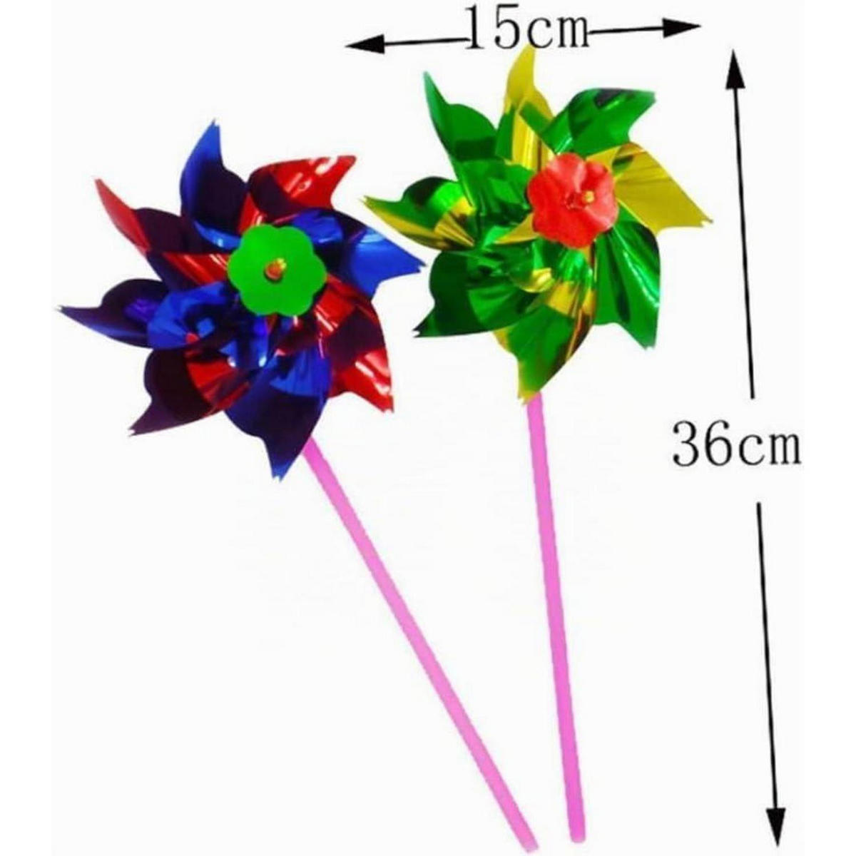 WINDRAD 100-teiliges Set Kunststoff Regenbogen DIY für Garten und Party - Multicolor, Kunststoff (34/16.5/34cm)