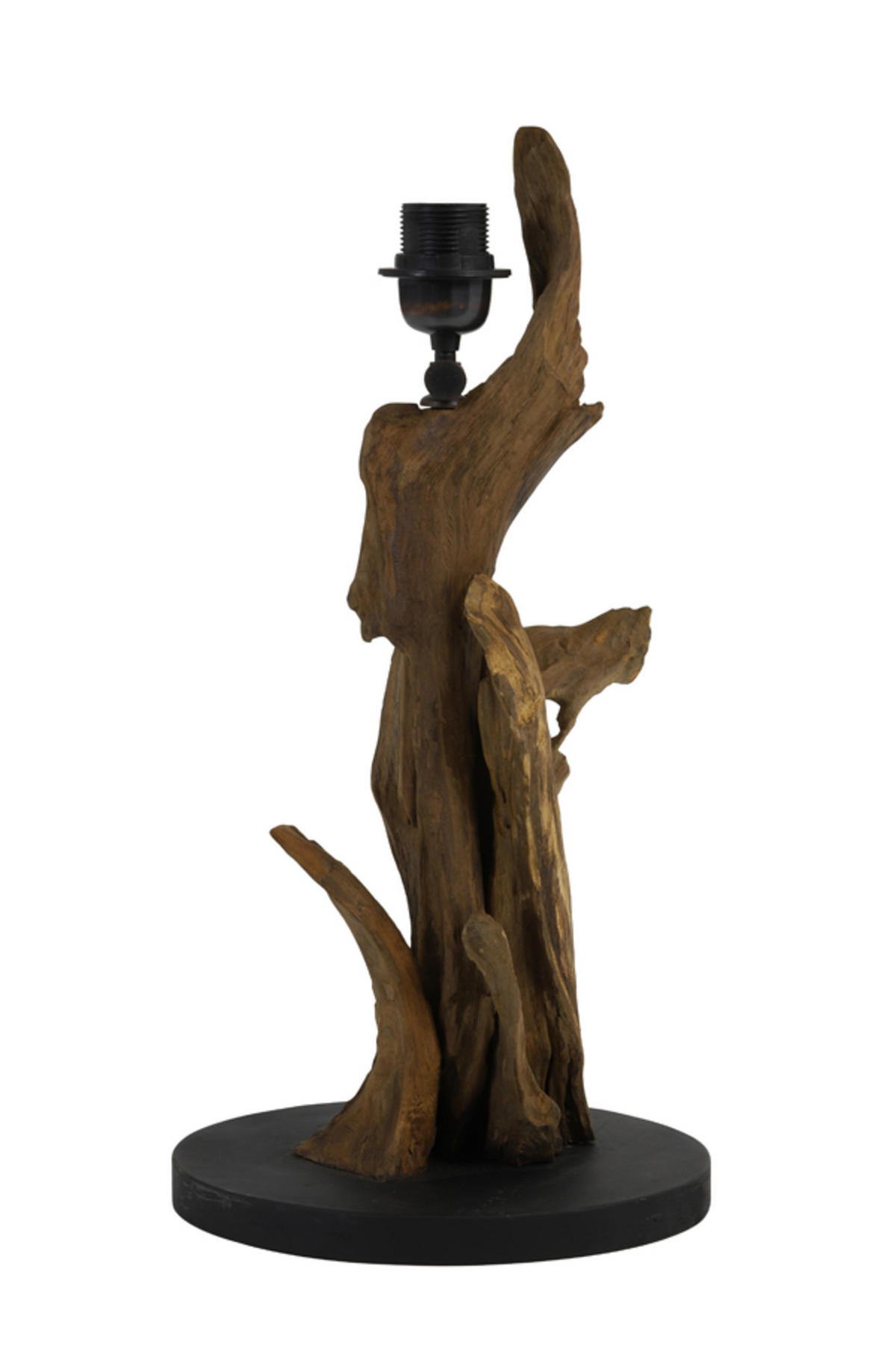 LAMPENFUSS Ikal Braun Ø25/50 cm - Braun, Holz (25/25/50cm) - Light & Living