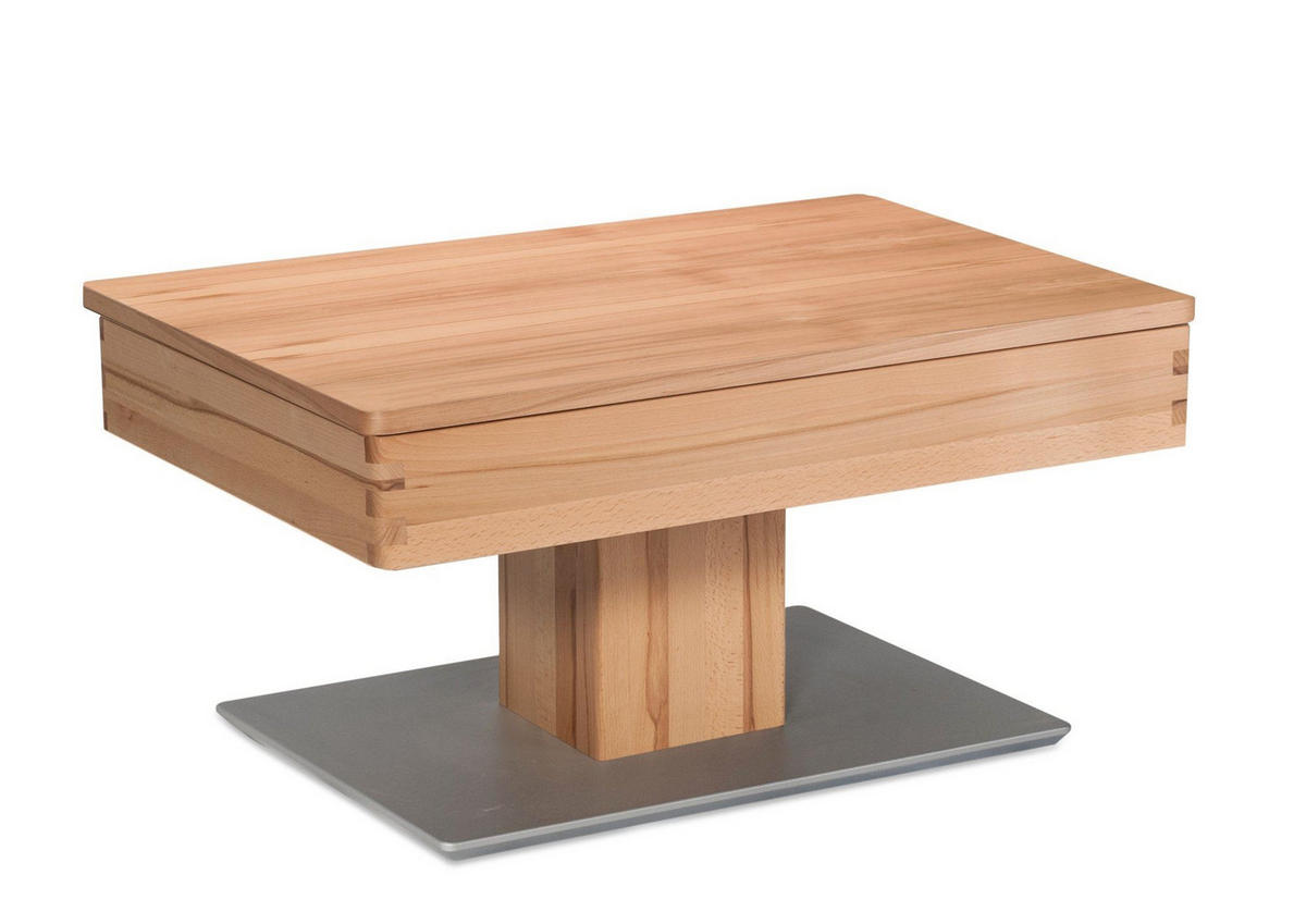 COUCHTISCH Celeste 90x60x43 höhenverstellbar;diagonal verschiebbar Kernbuche - Kernbuche, Holz (90/60/43cm) - 58aufmkessel