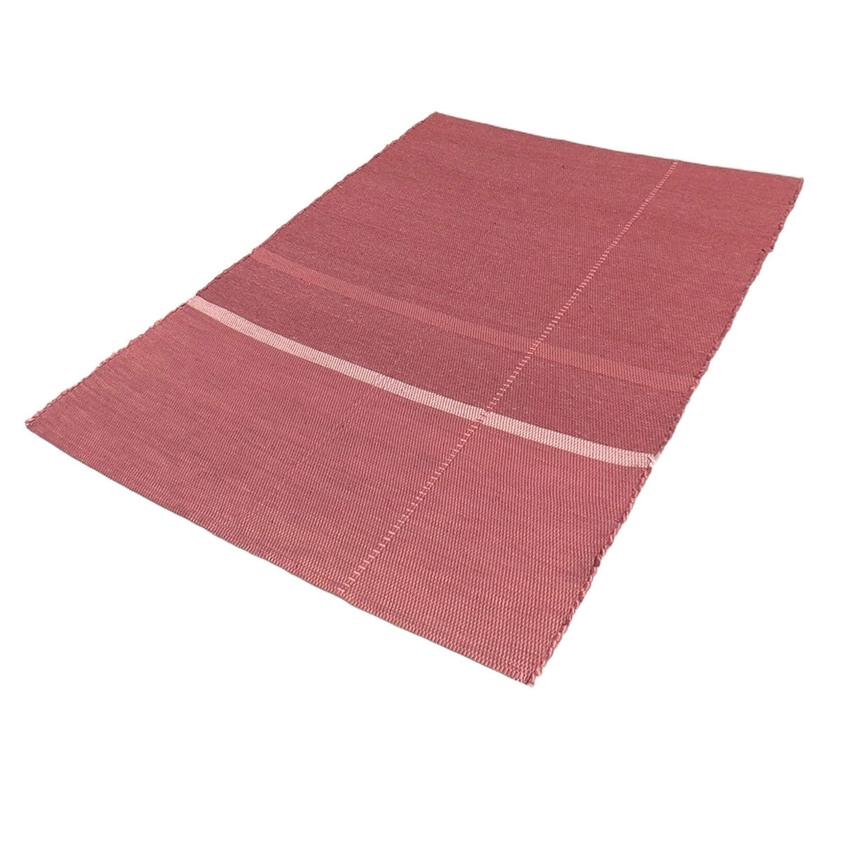 TEPPICH aus recycelten Fasern handgewebt rosa - Pink, Naturmaterialien (120/170cm) - AFK Living