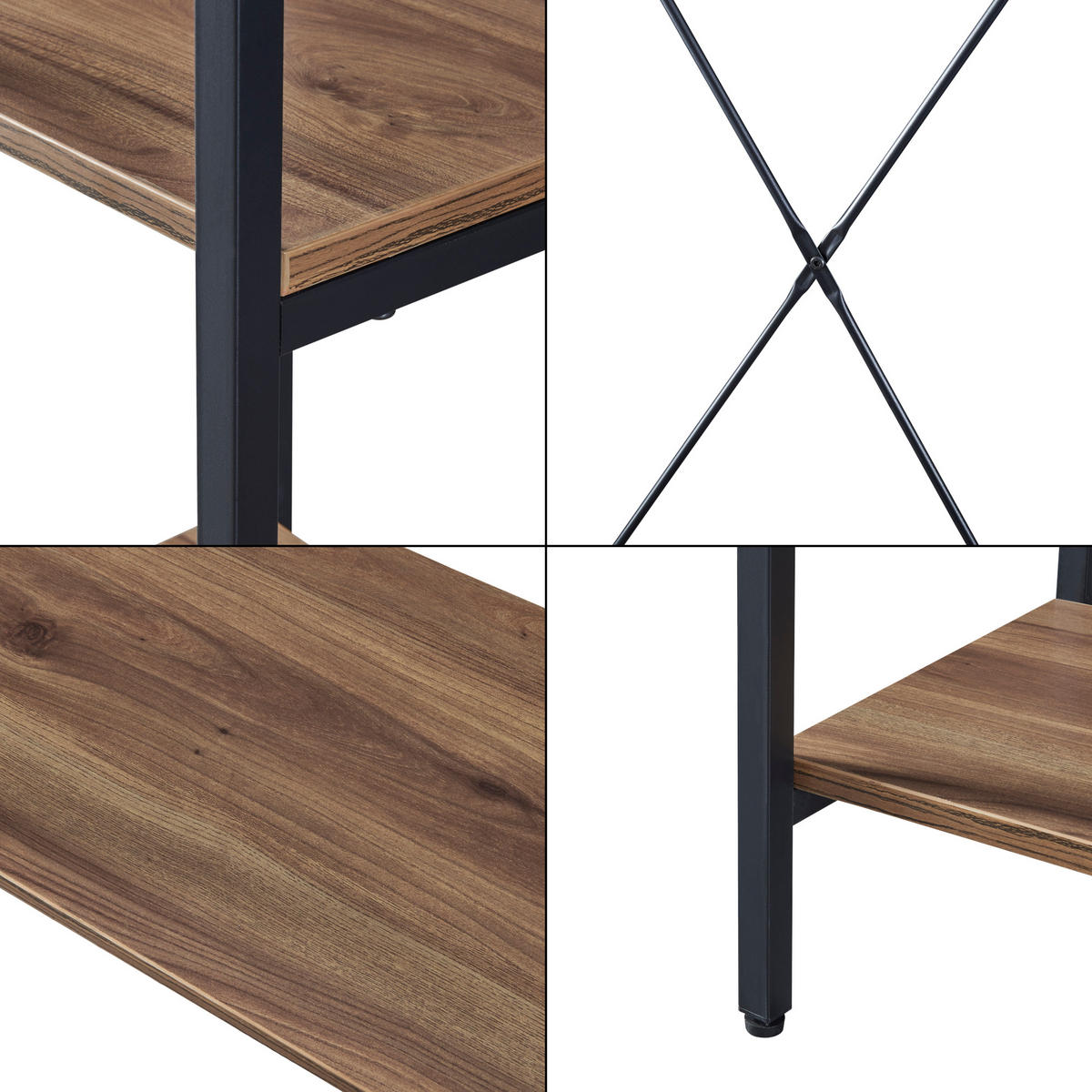 GARDEROBENSTÄNDER Hvidovre - Schwarz, Metall (100/170/35cm) - [en.casa]