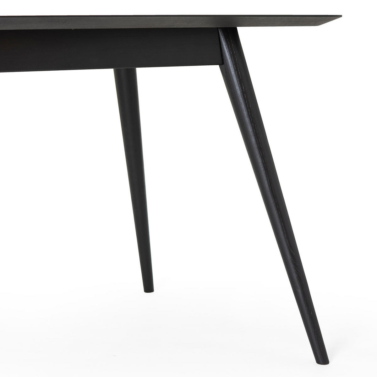 MASSIVER ESSTISCH - Massivholz - Eschefarben, Holz (90/200/75cm) - home24