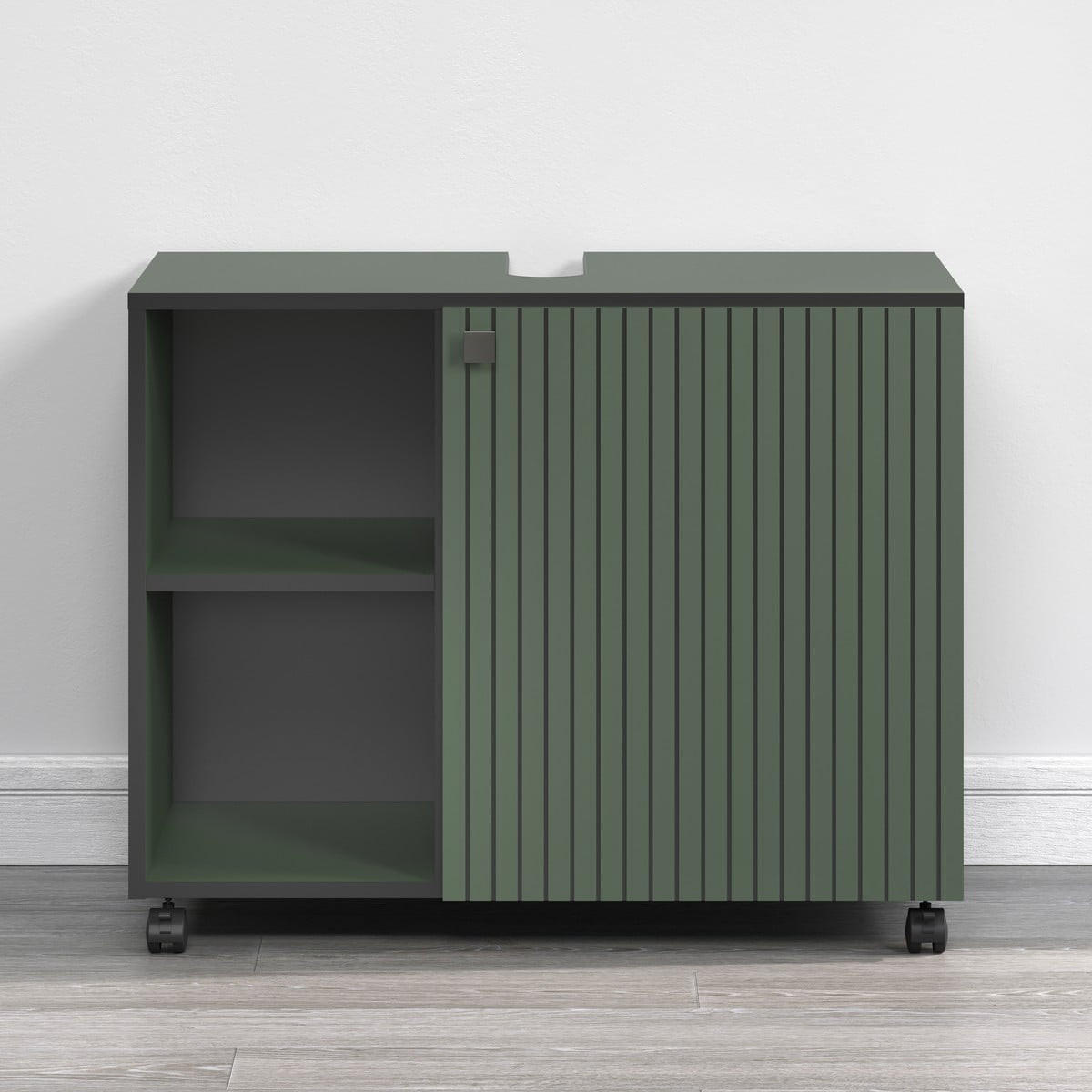 WASCHBECKENUNTERSCHRANK PureBliss Grün - Grün, Holzwerkstoff (80/64/42cm) - Trendteam