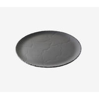 STEAKTELLER RUND 20 cm Matt schiefer - Schieferfarben, Keramik (20cm) - Revol Porcelaine France